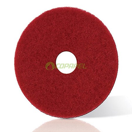 Disco buffer vermelho rubi p/ pisos 406mm Scoth Brite