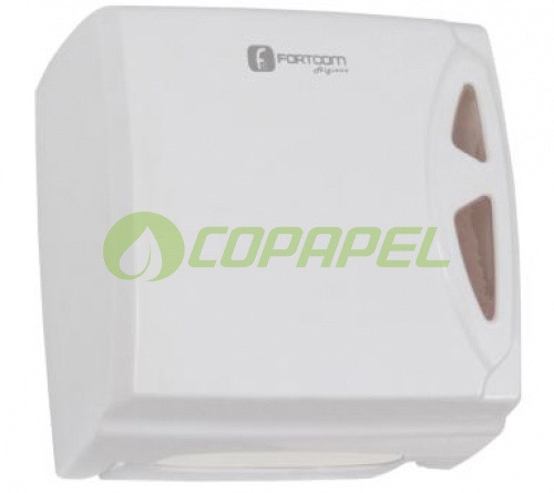 Dispenser Mini Plástico Branco p/ Papel Higiênico Interfolhas e rolinho ref.DIMPH