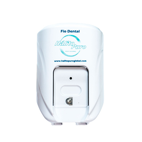 Dispenser Plástico Branco p/ Refil Fio Dental 200-500M Hálito Puro ref.30H
