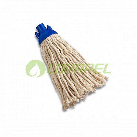 Refil mop úmido de algodão Branco p/ limpeza úmida de pisos 190g TTS ref. 1857