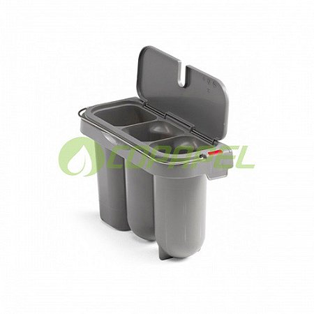 Recipiente Cinza p/ escova sanitária do balde Eroy TTS ref. 00003262R