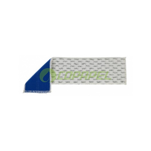 Refil Velcro microfibra soft fast Branco e Cinza p/ remoção de sujidades 30cm TTS ref. AA9510BE
