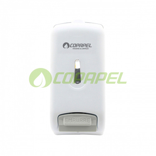 Dispenser Plástico Branco p/ Sabonete Líquido p/ Refil 800ml Trilha Válvula Universal REF2002