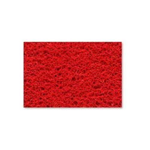 Tapete de vinil vermelho largura fixa 120cm p/ sujeira sólida e baixo tráfego Practik