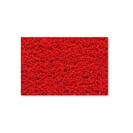 Tapete de vinil vermelho largura fixa 120cm p/ sujeira sólida e médio tráfego Nomad Nobre