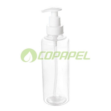 Frasco Plástico Transparente c/ pump  p/ sabonete 480ml Plasutil ref. 013114