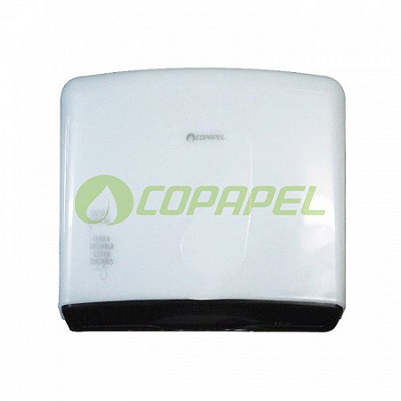 Dispenser Plástico Branco p/ Papel Toalha interfolhas 2D/3D DROPY LDTI600
