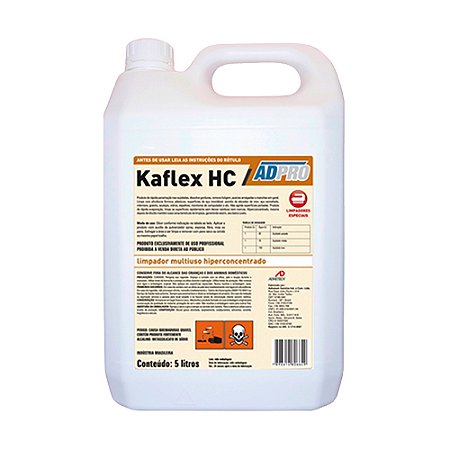 Limpeza Geral Kaflex HC Limpador Multiuso Hiperconcentrado p/ superfícies em geral Adpro 5L