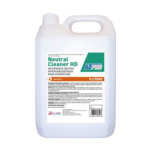 Limpeza Geral Neutral Cleaner HD Detergente Desengraxante p/ superfícies em geral Adpro 5L