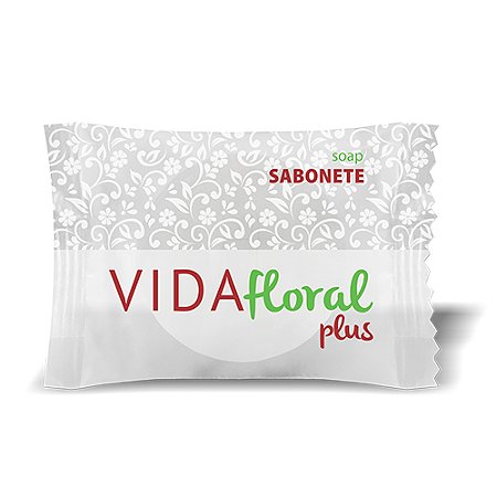 Sabonete em Barra p/ Hotelaria Floral 15g Vida Floral Plus Harus Cx. C/ 400 uni. Ref.SAB.08.0043