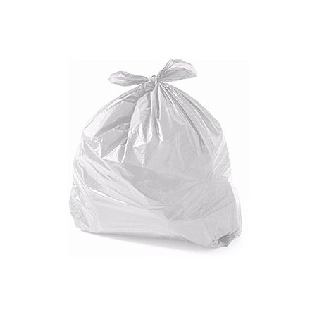 Saco p/ Lixo 20L Branco Leve Almofada Fundo Reto 100pçs 39x50cm Versatta