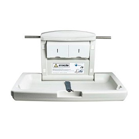 Trocador de fraldas Plástico Cinza p/ parede Smart Air ref. CI-300