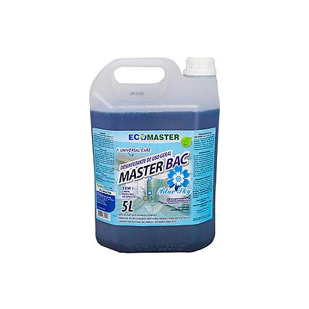 Limpeza Geral Ecomaster Bac Blue Sky Desinfetante p/ Desinfecção, Limpeza e Odorização de Superfícies Laváveis 5L