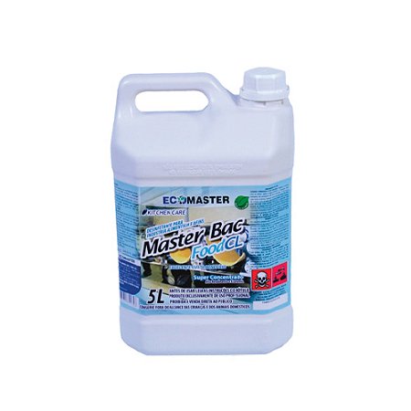 Alimentos e Bebidas Ecomaster Bac Food CL p/ Desinfecção de Superfícies em Áreas de Manipulação de Alimentos 5L