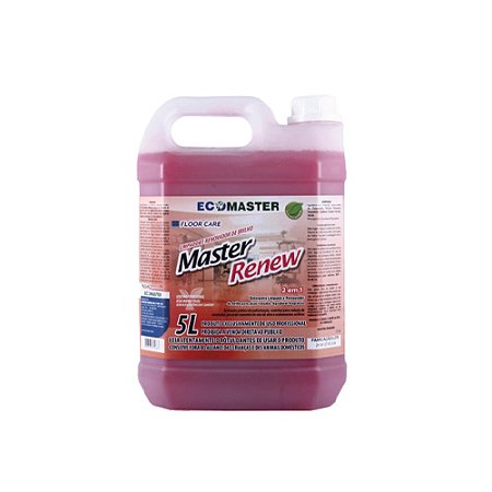 Tratamento de Pisos Ecomaster Renew Detergente Restaurador p/ limpeza a seco e renovação do Brilho de Pisos Tratados 5L