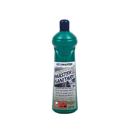 Limpaza Geral Ecomaster Sanitary Detergente Desinfetante Odorizador p/ Vasos Sanitários/Mictórios 500ML