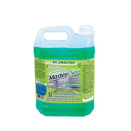 Cozinha Ecomaster Sec Secante p/ Secagem Rápida e s/ Deixar Manchas Realçando o Brilho da Louça 5L