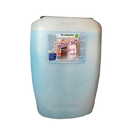 Lavanderia Ecomaster Soft Amaciante p/ Diversos Tecidos e Mantém o Perfume Por Mais Tempo 20L