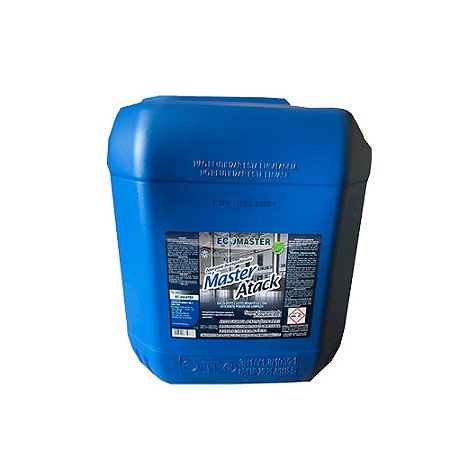Industrial Ecomaster Atack Detergente Desincrustante p/ remoção de Sujidades Orgânicas em Superfícies Carbonizadas 20L