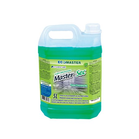 Cozinha Ecomaster Sec Secante Promove Secagem Rápida e s/ Deixar Manchas Realçando o Brilho da Louça 20L