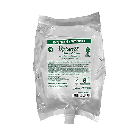 Hospitalar Refil Antisséptico Espuma p/ mãos s/ fragrância Optcare SS 800ml