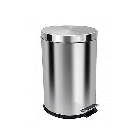 Lixeira 20L em Aço Inox c/ Pedal 41,5cm x 31cm x 38 cm JSN ref. PI20