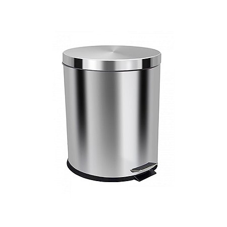 Lixeira 30L em Aço Inox c/ Pedal 60,5cm x 31cm x 38 cm JSN ref. PI30