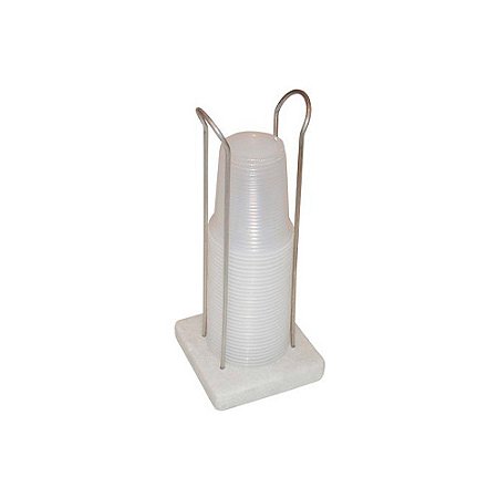 Dispenser de Mesa Portátil p/ Copo 180/200ml Aço Inox 23,5cm x 10cm x 10cm JSN ref.A32