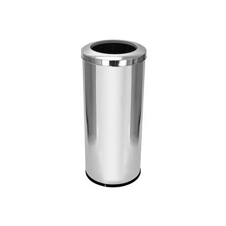 Lixeira 50L em Aço Inox Redonda c/ Aro 70 cm x 30cm JSN ref.C34