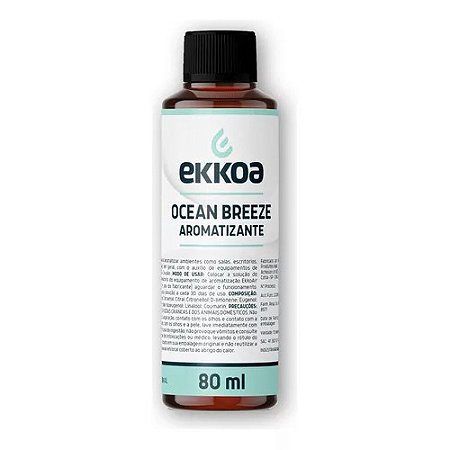 Odorização Ekkoa Ocean Breeze  odorizador/neutralizador p/ ambientes 80ml
