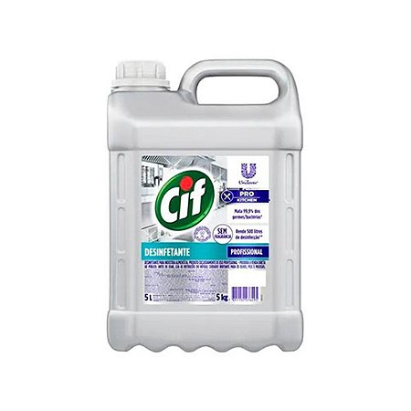 Cozinha CIF Desinfetante Sem Perfume p/ limpeza e desinfecção 5L Ref.68443902