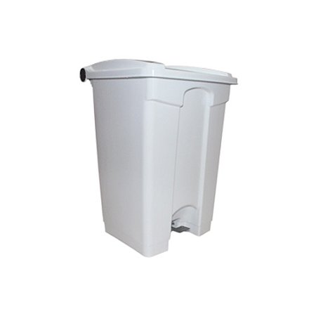 Lixeira 50L Branca c/ pedal Galvanizado Quadrada 62cm x 41,5cm x 41cm Belosch ref.B2PRA-0050