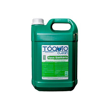 Lavanderia Tóquio Água Sanitária Alvejante Desinfetante p/ desinfecção e alvejamento de roupas 5L