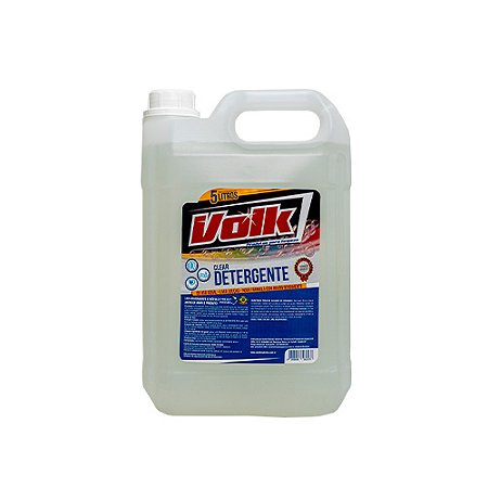 Limpeza Geral Volk Detergente Clear Neutro Detergente p/ remoção de gorduras em louças, panelas e talheres 5L