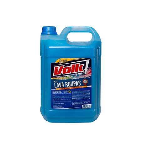 Lavanderia Volk Lava Roupas Plus Detergente p/ lavagem de roupas evita desbotamento 5L