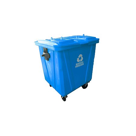 Contentor 1200L Azul c/ 4 rodas 138cm x 118cm x 130cm Belosch ref. CON-1200AZ
