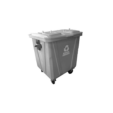 Contentor 1200L Cinza c/ 4 rodas 138cm x 118cm x 130cm Belosch ref. CON-1200CZ