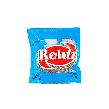 Palha de Aço nº2 Reluz 22g para remoção de resíduos e manchas