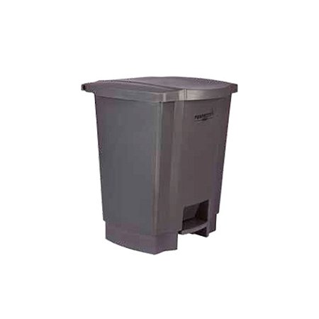 Lixeira 35L Cinza c/Pedal Med. 43x38x48cm Perfect Ref. 972244