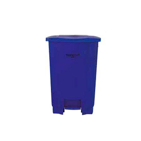 Lixeira 50L Azul  c/ pedal e Tampa Articulada 44x40x60 cm Perfect ref. 972288