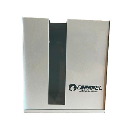 Dispenser de Pano Branco em Aço Carbono 22x19x15 cm C/ Logo Copapel Epemeq Ref.111484-S00