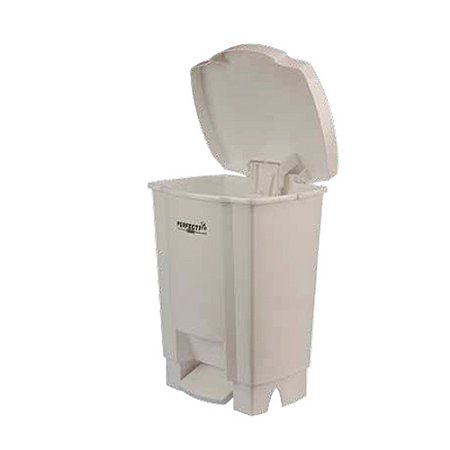 Lixeira 35L Branca c/Pedal Med. 13x38x48cm Perfect Ref. 972238