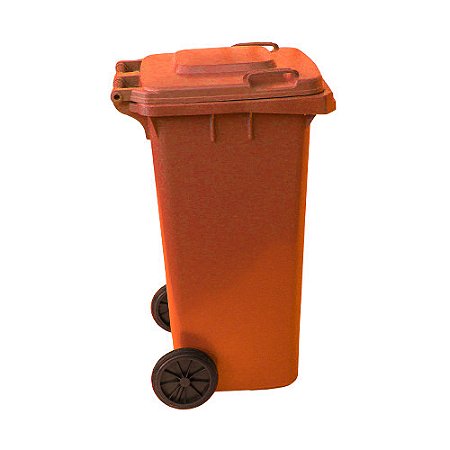 Contentor 120L Laranja c/ rodas modelo europeu 96cm x 48cm x 57cm Copapel ref. 2203071046