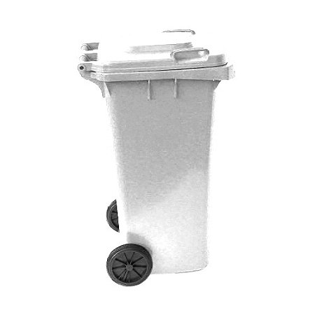 Contentor 120L Branco c/ rodas modelo europeu 96cm x 48cm x 57cm Copapel ref. 2203071048