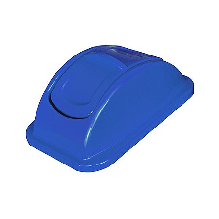 Tampa Plástica Transversal p/ lixeira 50L Azul Bralimpia ref. TB51AZ