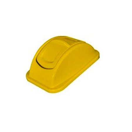 Tampa Plástica Transversal p/ lixeira 50L Amarelo Bralimpia ref. TB51AM