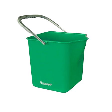 Balde Plástico Verde c/ Alça 25L Bralimpia ref. BA25VDP