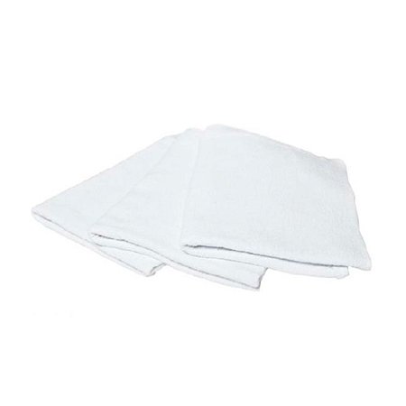 Pano de Chão Branco costura Overlock 70cm x 100cm Ref 1118 Tec. Martins