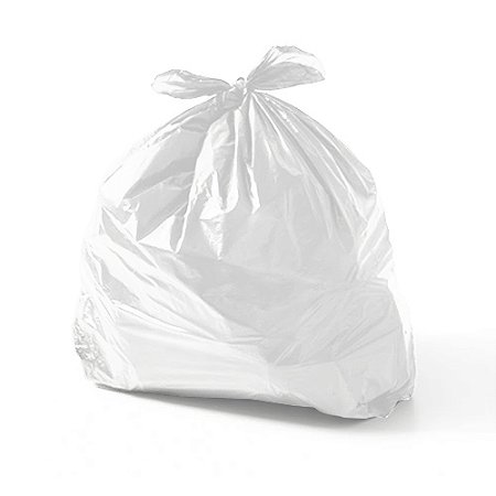 Saco p/ lixo 300L Transparente Super Reforçado Almofada Fundo Sanfonado 50pçs 125x115cm Versatta