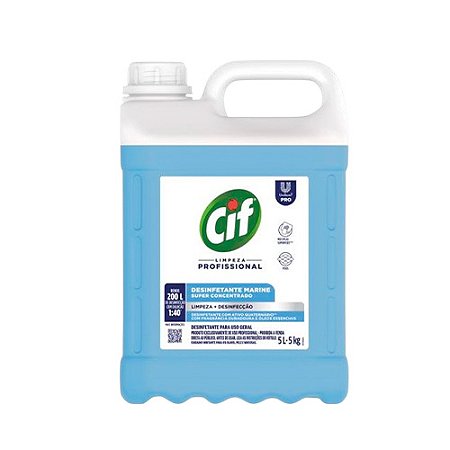 Limpeza Profissional CIF Desinfetante Concentrado Marine 5L Ref 64769049